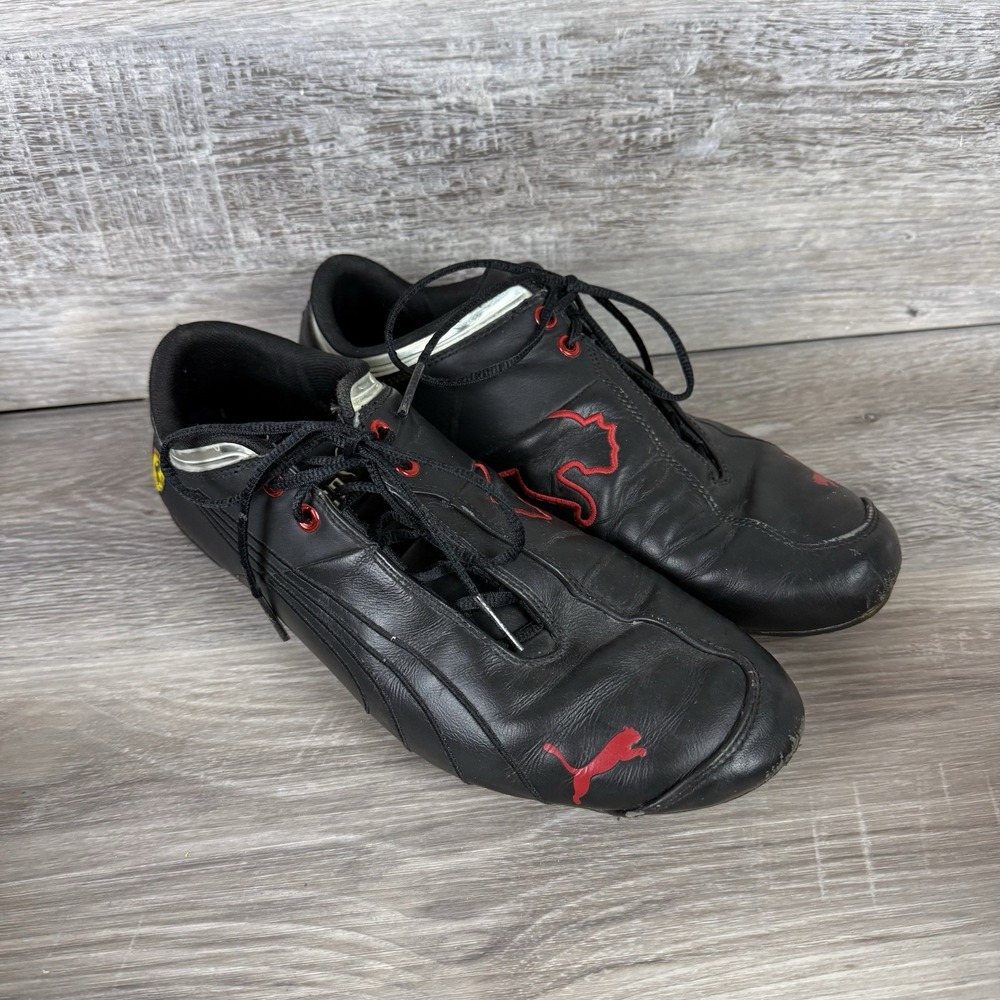 Puma x Ferrari Future Cat Motorsport Shoes Black Red Mens‎ Size US 10.5 UK 9.5